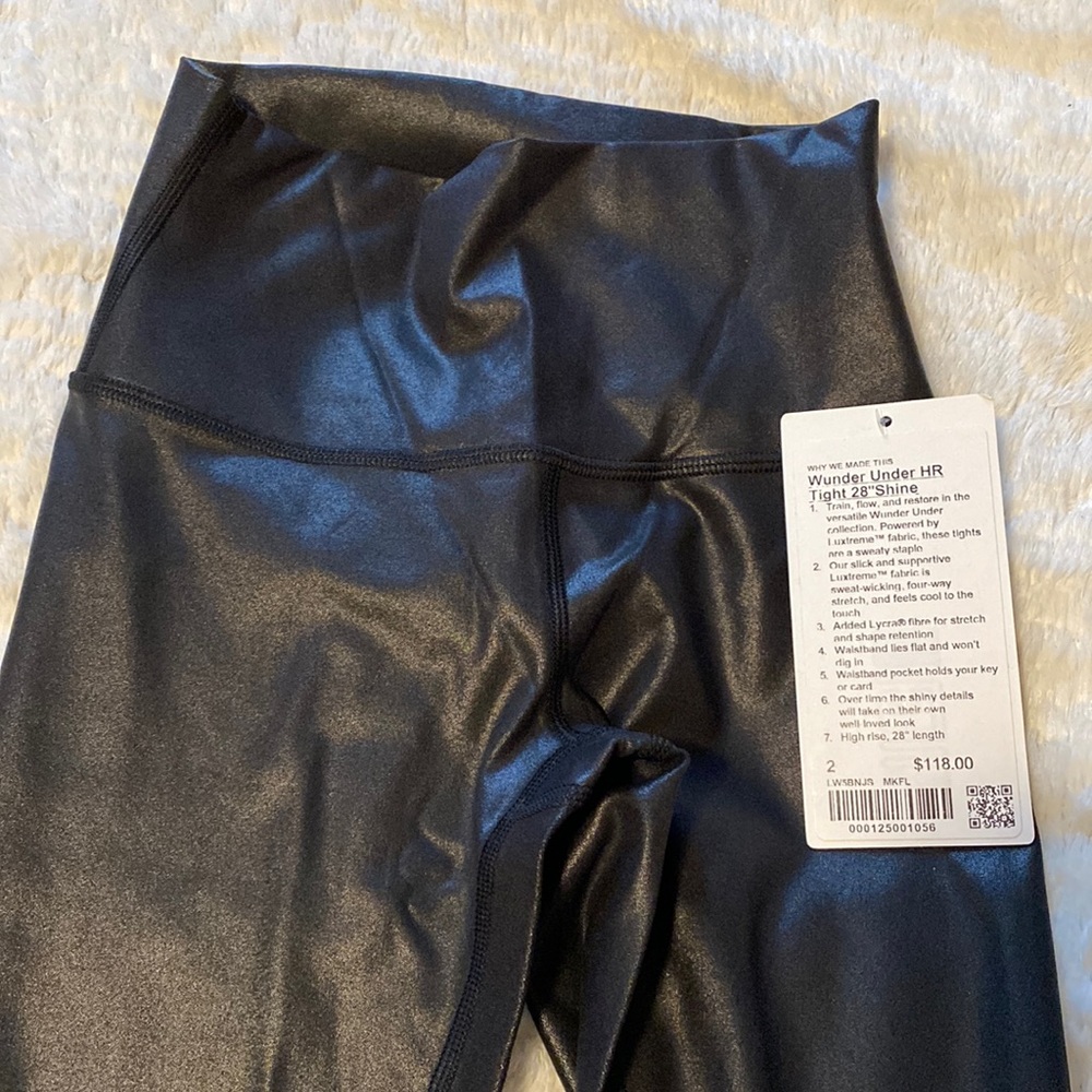 Lululemon wunder under HR 28” shine NWT